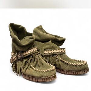 El Vaquero - Leather Suede Apache Boots